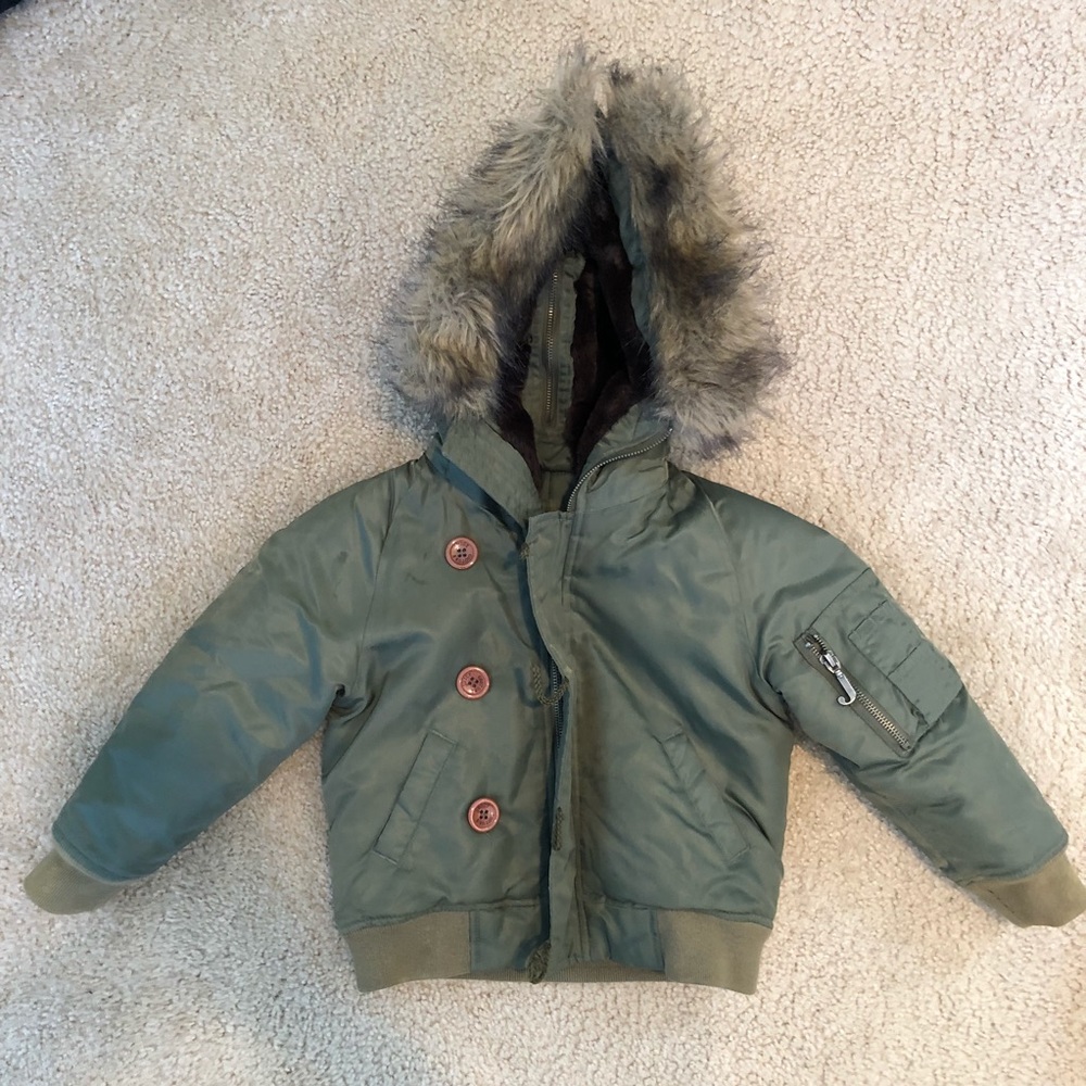 Juicy Couture Baby Army Green Parka Jacket